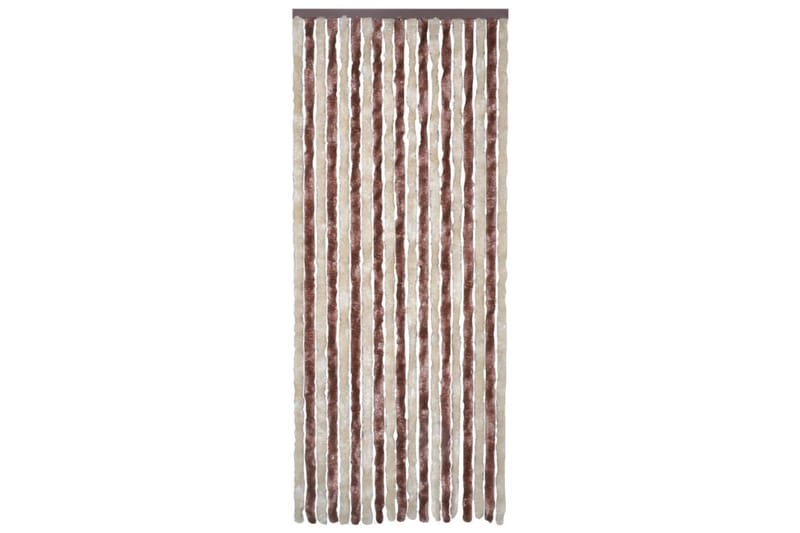 Hyönteisverho beige ja vaaleanruskea 120x220 cm Chenille - Ruskea - Piha & ulkoaltaat - Viljely & puutarhanhoito - Kasvatus - Tuholaisten torjunta - Hyttyssuoja