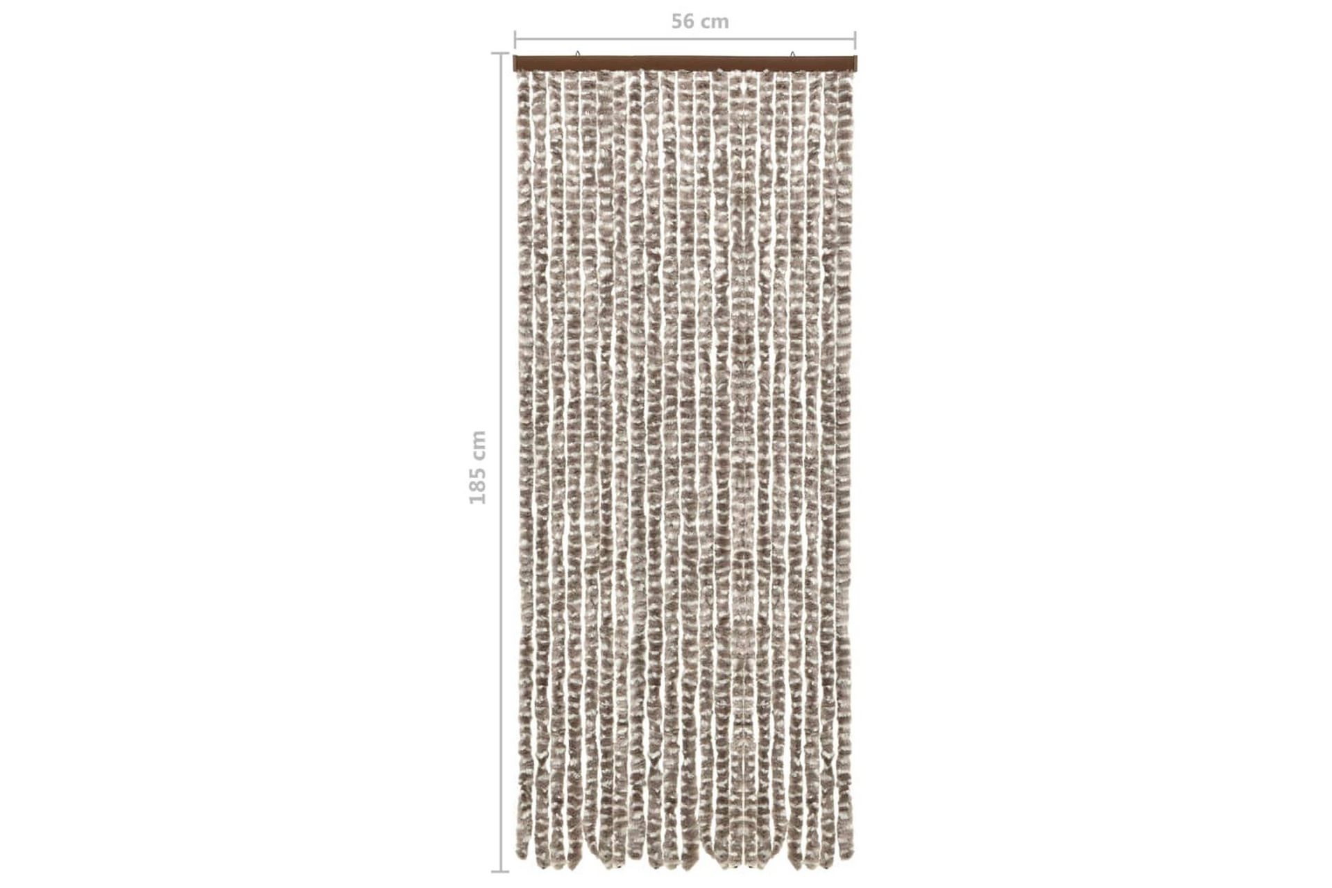 Hyönteisverho harmaanruskea ja valkoinen 56x185 cm Chenille - Taupe - Piha & ulkoaltaat - Viljely & puutarhanhoito - Kasvatus - Tuholaisten torjunta - Hyttyssuoja