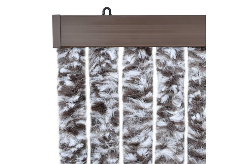 Hyönteisverho ruskea ja beige 120x220 cm Chenille - Ruskea - Piha & ulkoaltaat - Viljely & puutarhanhoito - Kasvatus - Tuholaisten torjunta - Hyttyssuoja