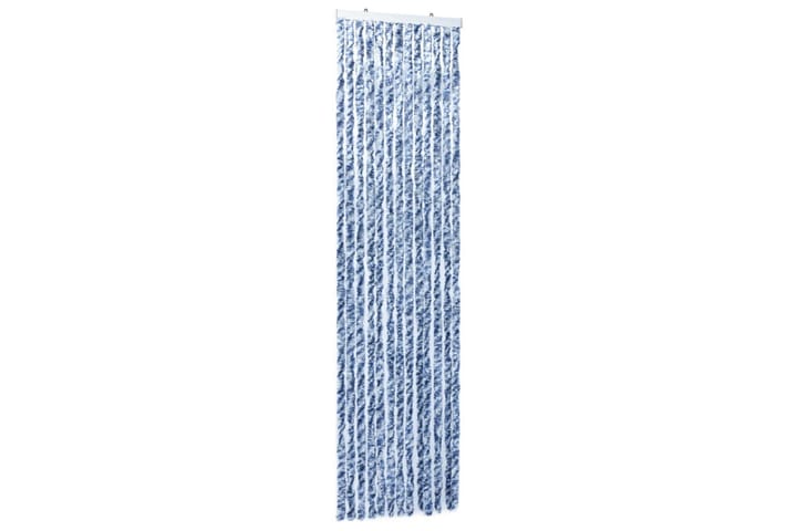 Hyönteisverho sininen, valkoinen ja hopea 56x185 cm Chenille - Monivärinen - Retkeilytarvikkeet - Hyttyssuoja - Hyttysverkko
