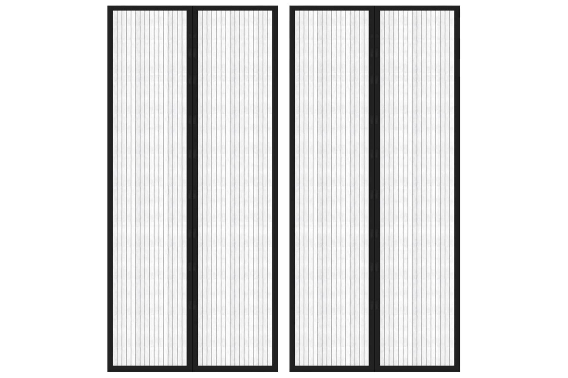 Hyönteisverhot oveen 2 kpl magneettikiinnitys musta 210x90cm - Musta - Piha & ulkoaltaat - Viljely & puutarhanhoito - Kasvatus - Tuholaisten torjunta - Hyttyssuoja