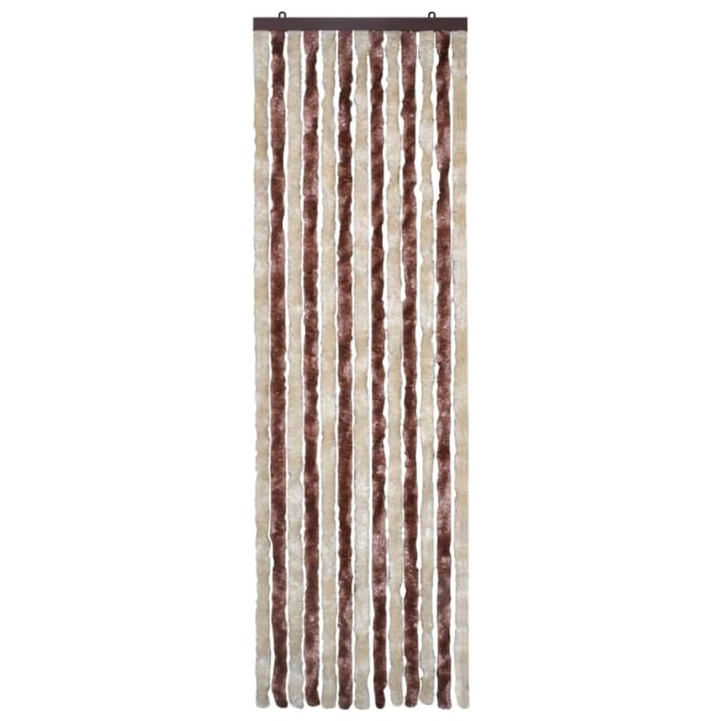 Hyönteisverho beige ja vaaleanruskea 56x185 cm Chenille - Monivärinen - Piha & ulkoaltaat - Viljely & puutarhanhoito - Kasvatus - Tuholaisten torjunta - Hyttyssuoja