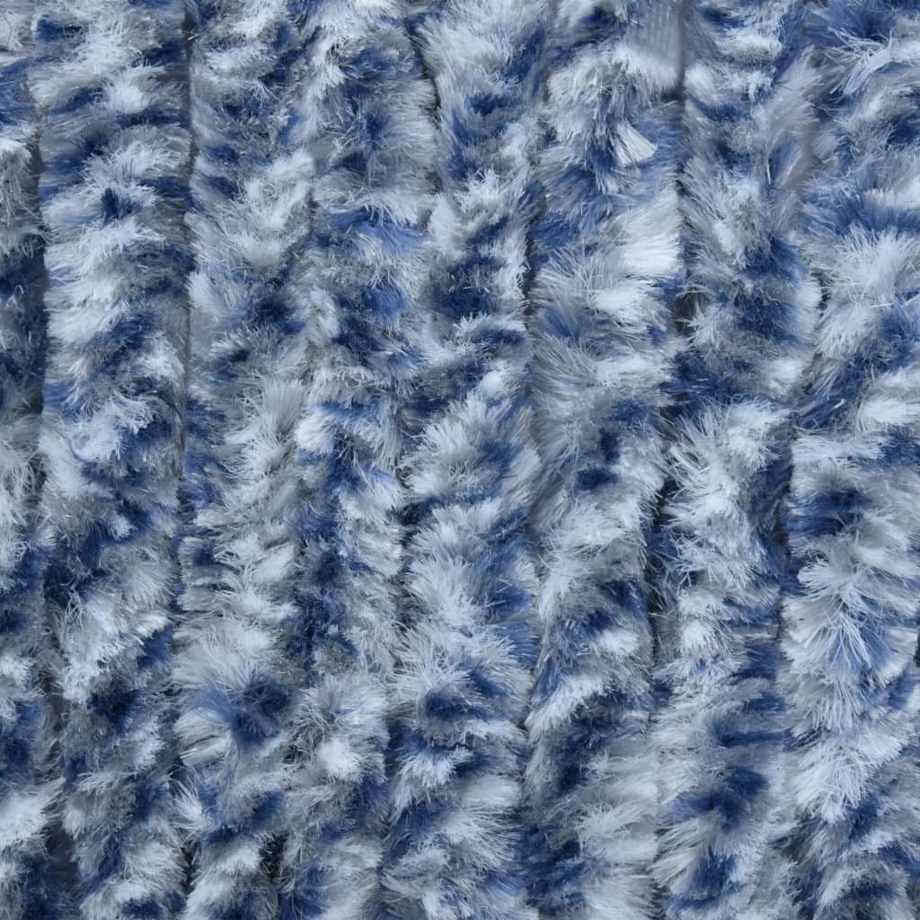 Hyönteisverho sininen, valkoinen ja hopea 56x185 cm Chenille - Monivärinen - Piha & ulkoaltaat - Viljely & puutarhanhoito - Kasvatus - Tuholaisten torjunta - Hyttyssuoja