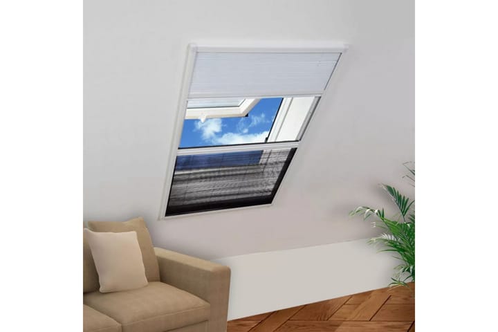 Laskostettu hyönteisverkko ikkunaan 80x120 cm Alumiini - Valkoinen - Hyttyssuoja - Hyttysverkko
 - Retkeilytarvikkeet