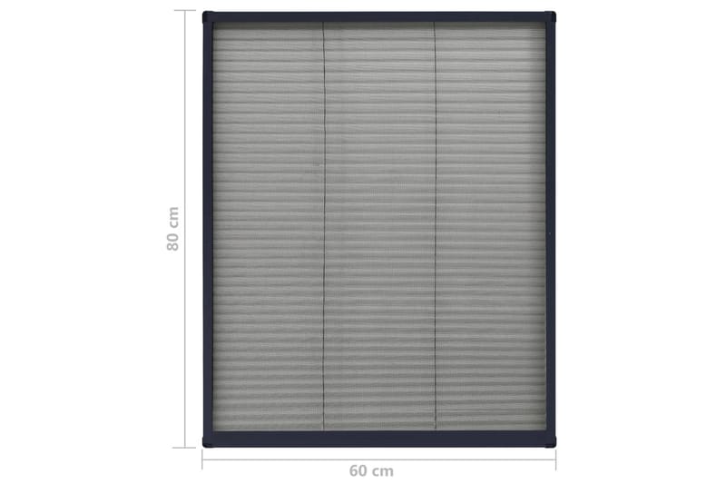 Laskostettu hyönteisverkko ikkunaan alumiini antras. 60x80cm - Antrasiitti - Piha & ulkoaltaat - Viljely & puutarhanhoito - Kasvatus - Tuholaisten torjunta - Hyttyssuoja