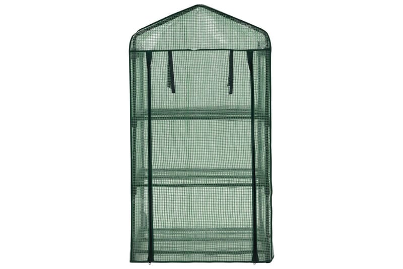 3-tasoinen minikasvihuone 69x49x125 cm - Vihreä - Piha & ulkoaltaat - Viljely & puutarhanhoito - Kasvihuone
 - Vapaasti seisova kasvihuone