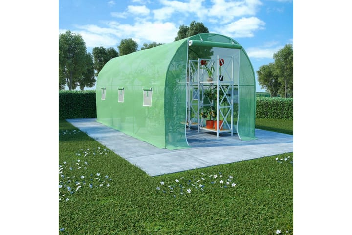 Kasvihuone 9m² 4,5x2x2 m - Vihreä - Vapaasti seisova kasvihuone - Kasvihuone