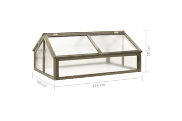 Kasvihuone harmaa 114x80x50 cm kuusi - Piha & ulkoaltaat - Viljely & puutarhanhoito - Kasvihuone
 - Vapaasti seisova kasvihuone