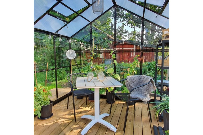 Kasvihuone Marvell 12,7m² - Antrasiitti - Piha & ulkoaltaat - Viljely & puutarhanhoito - Kasvihuone
 - Vapaasti seisova kasvihuone