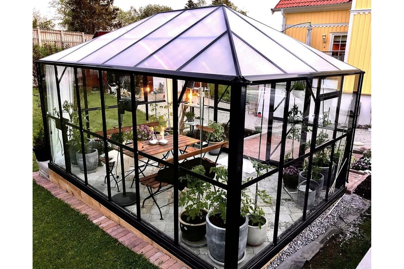 Kasvihuone Marvell 13m² - Antrasiitti - Piha & ulkoaltaat - Viljely & puutarhanhoito - Kasvihuone
 - Vapaasti seisova kasvihuone