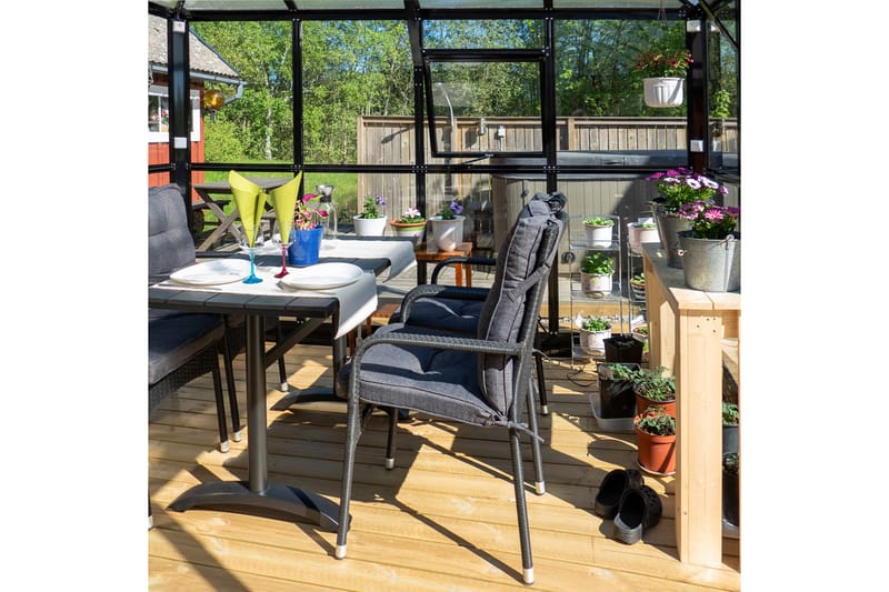 Kasvihuone Marvell 13m² - Antrasiitti - Piha & ulkoaltaat - Viljely & puutarhanhoito - Kasvihuone
 - Vapaasti seisova kasvihuone