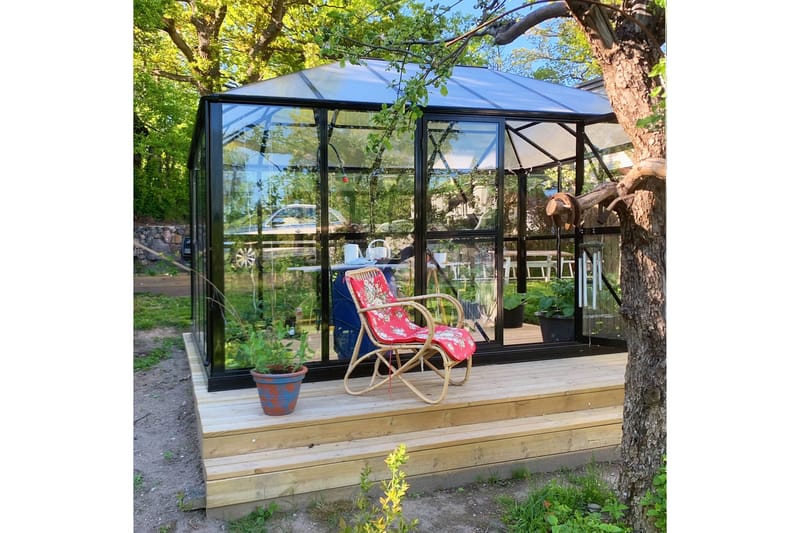 Kasvihuone Marvell 13m² - Antrasiitti - Piha & ulkoaltaat - Viljely & puutarhanhoito - Kasvihuone
 - Vapaasti seisova kasvihuone