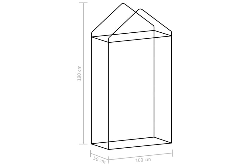 Kasvihuone teräsrungolla 0,5m² 1x0,5x1,9 m - Vapaasti seisova kasvihuone - Kasvihuone