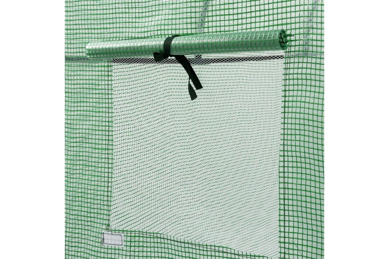 Kasvihuone vetoketjullisella ovella 200x80x170 cm - Vihreä - Piha & ulkoaltaat - Viljely & puutarhanhoito - Kasvihuone
 - Vapaasti seisova kasvihuone