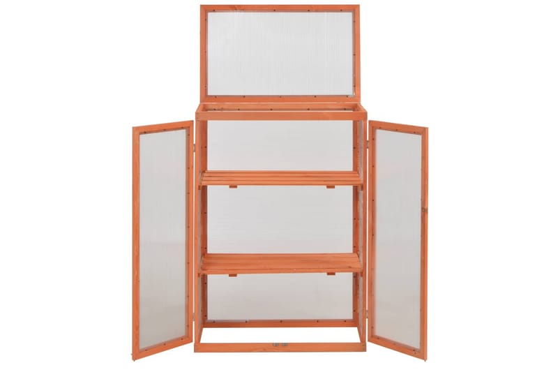 Kasvihuone puu 75 x 47 x 109 cm - Ruskea - Piha & ulkoaltaat - Viljely & puutarhanhoito - Kasvihuone
 - Vapaasti seisova kasvihuone