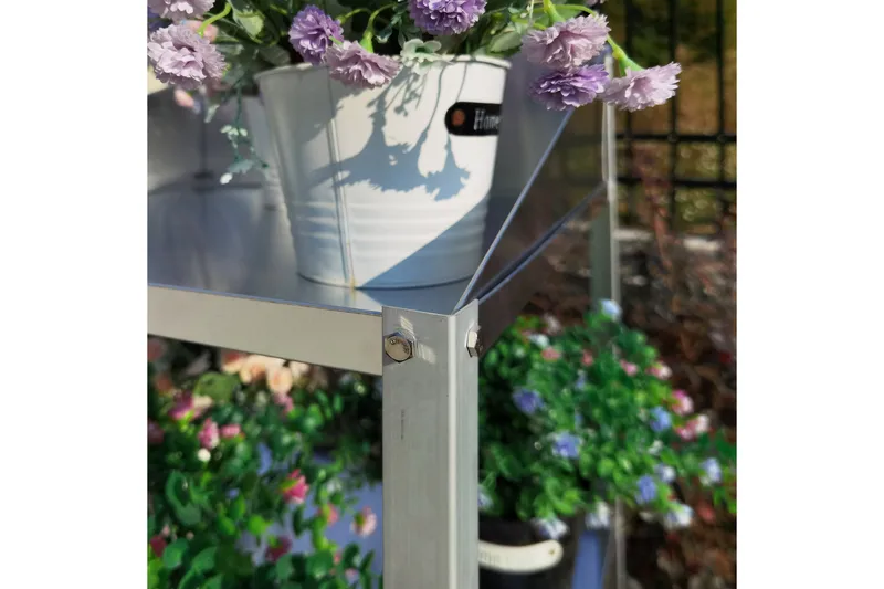 Kasvihuonehylly 56x56x92 cm - Hopea - Piha & ulkoaltaat - Viljely & puutarhanhoito - Kasvihuone - Kasvihuoneen hyllyt