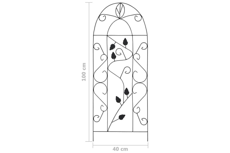 Kasvitelineet 3 kpl musta 40x100 cm rauta - Musta - Piha & ulkoaltaat - Viljely & puutarhanhoito - Kasvihuone
 - Kasvihuonetarvikkeet