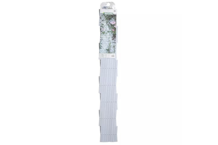 Nature Puutarhasäleikkö 100x200 cm PVC Valkoinen 6040703 - Valkoinen - Kasvihuonetarvikkeet - Säleikkö