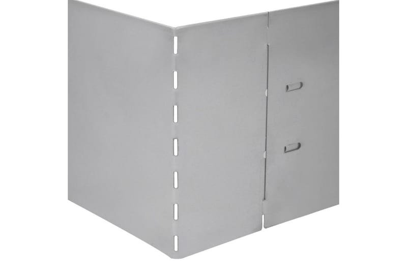 Nurmikkoaita 15 kpl galvanoitu teräs 100x20cm - Hopea - Piha & ulkoaltaat - Viljely & puutarhanhoito - Kasvihuone
 - Kasvihuonetarvikkeet