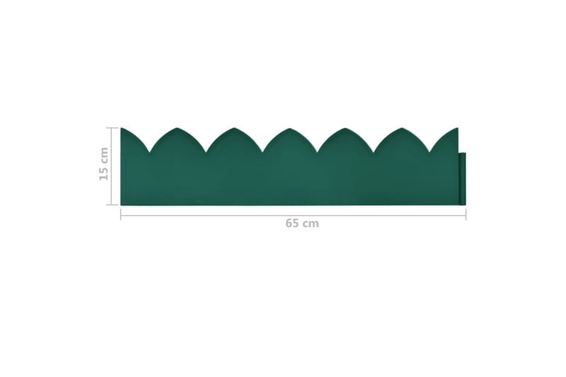 Nurmikon reunanauha 10 kpl 65x15 cm PP - Vihreä - Piha & ulkoaltaat - Viljely & puutarhanhoito - Kasvihuone
 - Kasvihuonetarvikkeet