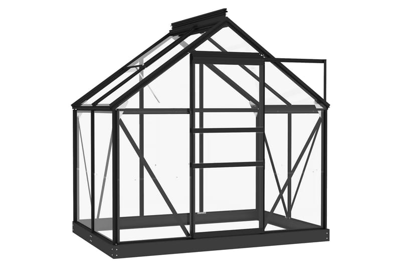 Lasikasvihuone antrasiitti 155x103x191 cm alumiini - Piha & ulkoaltaat - Viljely & puutarhanhoito - Kasvihuone
 - Vapaasti seisova kasvihuone