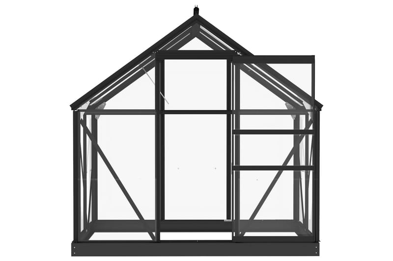 Lasikasvihuone antrasiitti 155x103x191 cm alumiini - Piha & ulkoaltaat - Viljely & puutarhanhoito - Kasvihuone
 - Vapaasti seisova kasvihuone