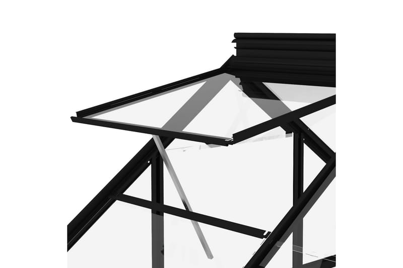 Lasikasvihuone antrasiitti 155x103x191 cm alumiini - Piha & ulkoaltaat - Viljely & puutarhanhoito - Kasvihuone
 - Vapaasti seisova kasvihuone