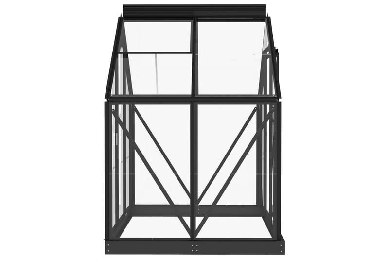 Lasikasvihuone antrasiitti 155x103x191 cm alumiini - Piha & ulkoaltaat - Viljely & puutarhanhoito - Kasvihuone
 - Vapaasti seisova kasvihuone