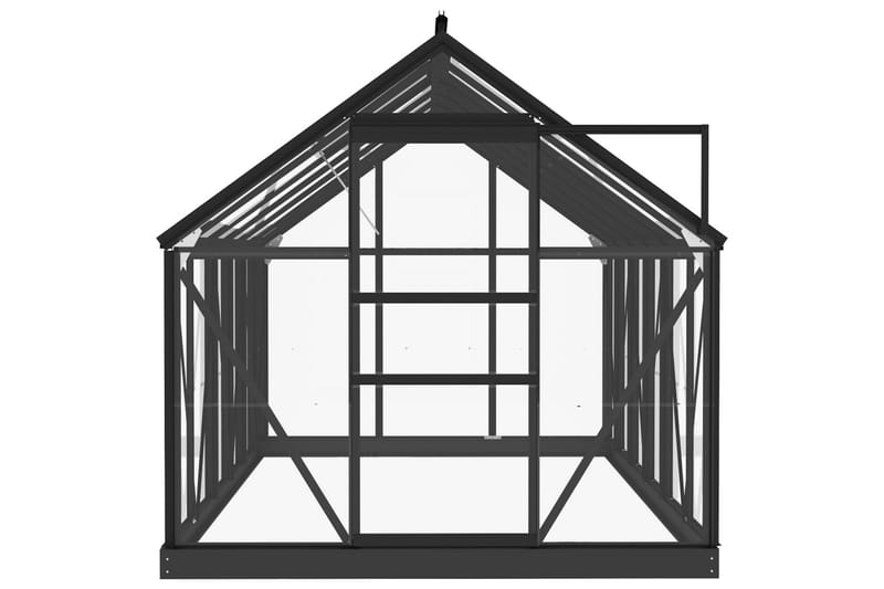 Lasikasvihuone antrasiitti 155x298x191 cm alumiini - Piha & ulkoaltaat - Viljely & puutarhanhoito - Kasvihuone
 - Vapaasti seisova kasvihuone