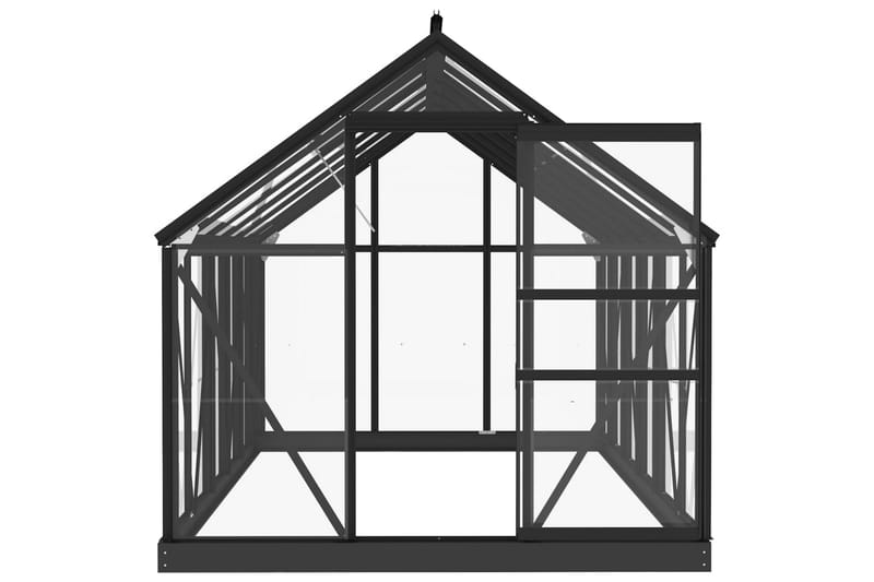 Lasikasvihuone antrasiitti 155x298x191 cm alumiini - Piha & ulkoaltaat - Viljely & puutarhanhoito - Kasvihuone
 - Vapaasti seisova kasvihuone