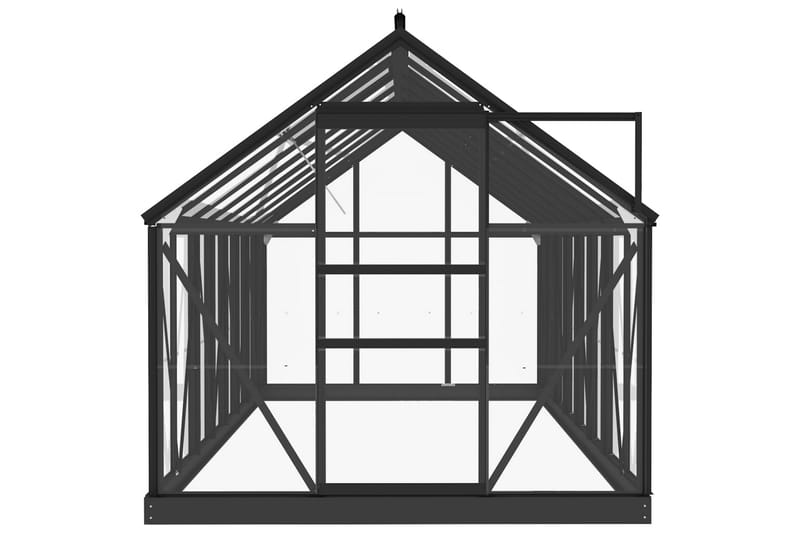 Lasikasvihuone antrasiitti 155x395,5x191 cm alumiini - Piha & ulkoaltaat - Viljely & puutarhanhoito - Kasvihuone
 - Vapaasti seisova kasvihuone