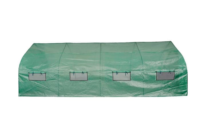 Muovikatteinen kasvihuone teräsrungolla 18m² kannettava - Vihreä - Vapaasti seisova kasvihuone - Kasvihuone