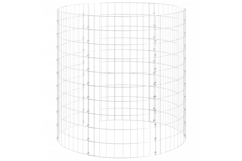 beBasic Puutarhakomposti Ã˜100x100 cm galvanoitu teräs - Hopea - Lehtikompostori - Kompostori