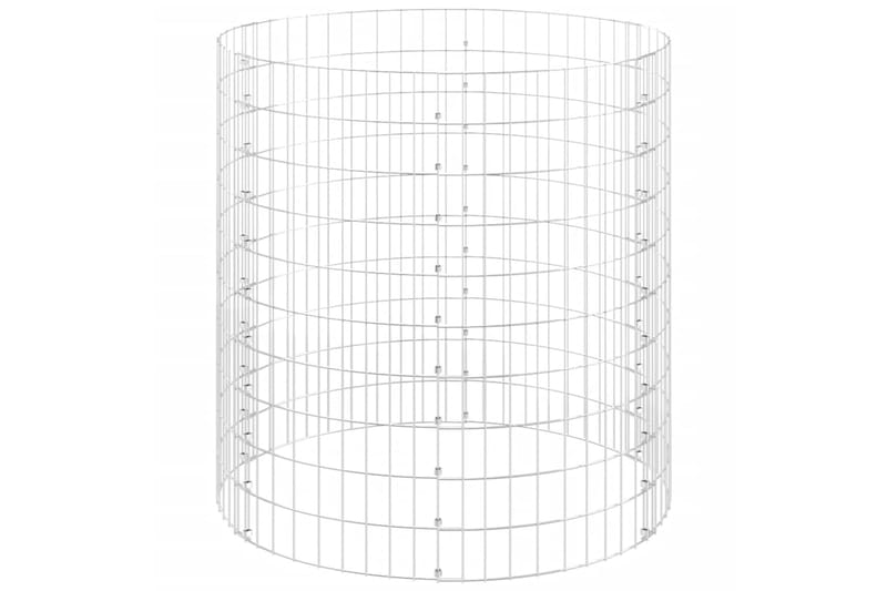 beBasic Puutarhakomposti Ã˜100x100 cm galvanoitu teräs - Hopea - Lehtikompostori - Kompostori