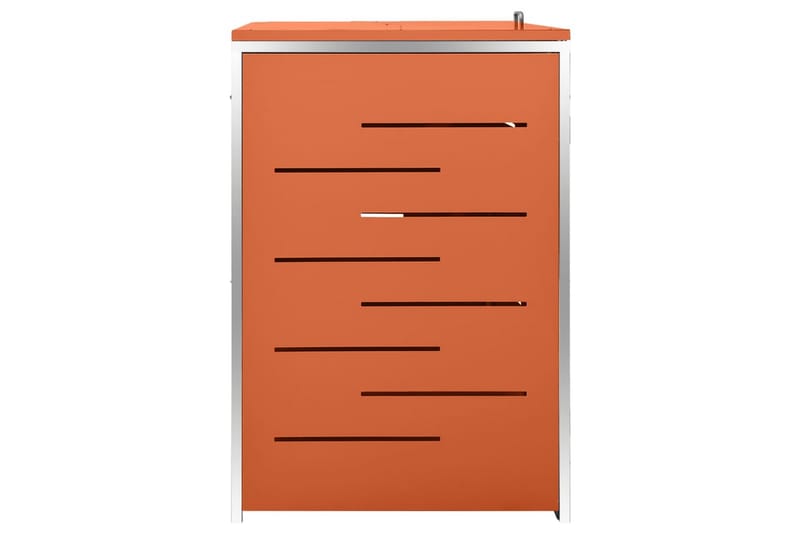 Kolmen roska-astian vaja 207x77,5x115 cm ruostumaton teräs - Oranssi - Piha & ulkoaltaat - Viljely & puutarhanhoito - Kompostori - Lämpökompostori & kompostiastia