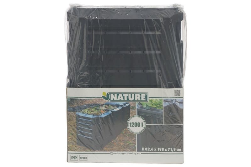 Nature Kompostisäiliö Musta 1200 L 6071483 - Musta - Piha & ulkoaltaat - Viljely & puutarhanhoito - Kompostori - Lämpökompostori & kompostiastia