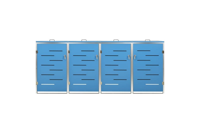 Neljän roska-astian vaja 276,5x77,5x115,5 cm - Sininen - Piha & ulkoaltaat - Viljely & puutarhanhoito - Kompostori - Lämpökompostori & kompostiastia