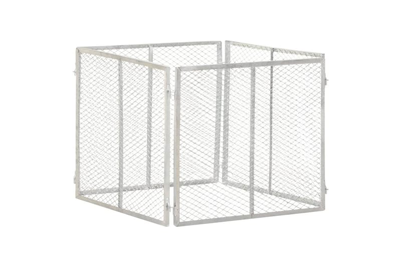 Puutarhakomposti 85x85x70 cm galvanoitu rauta - Piha & ulkoaltaat - Viljely & puutarhanhoito - Kompostori - Lämpökompostori & kompostiastia