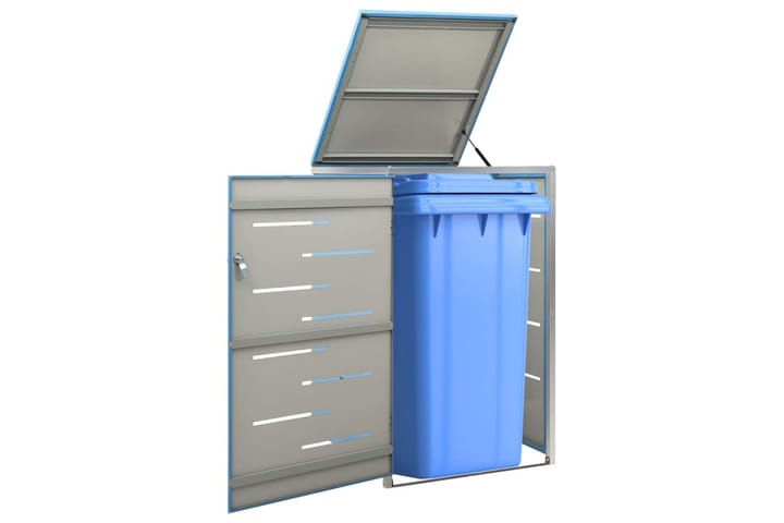 Yhden roska-astian vaja 69x77,5x115 cm ruostumaton teräs - Sininen - Lämpökompostori & kompostiastia