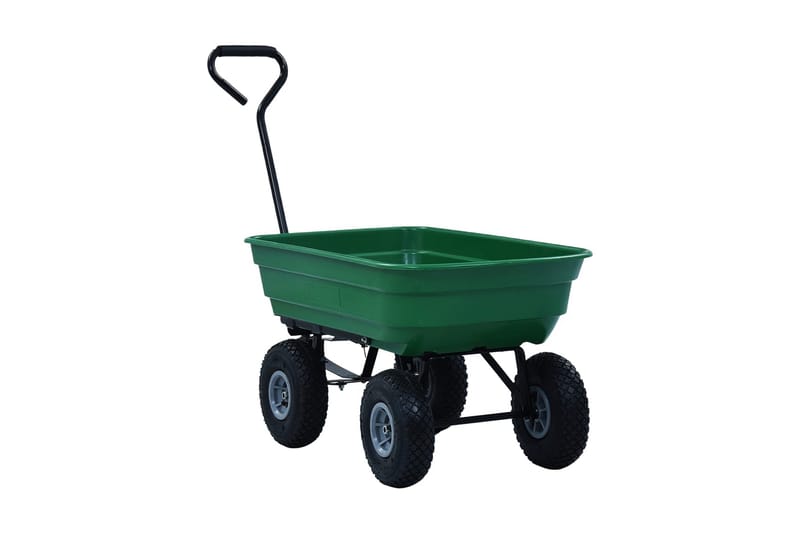Puutarhan kippikärry 300 kg 75 l vihreä - Vihreä - Piha & ulkoaltaat - Viljely & puutarhanhoito - Puutarhatyökalut & puutarhavälineet - Kärryt & perävaunut - Kuljetusvaunu & puutarhavaunu
