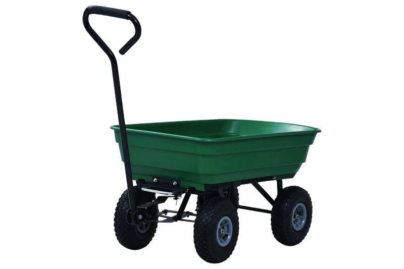 Puutarhan kippikärry 300 kg 75 l vihreä - Vihreä - Piha & ulkoaltaat - Viljely & puutarhanhoito - Puutarhatyökalut & puutarhavälineet - Kärryt & perävaunut - Kuljetusvaunu & puutarhavaunu