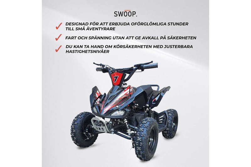 Swoop Sähkö Nelipyörä Adventurer 1000W - Sininen - Säilytys - Hylly - Säilytyshylly - Varastohylly