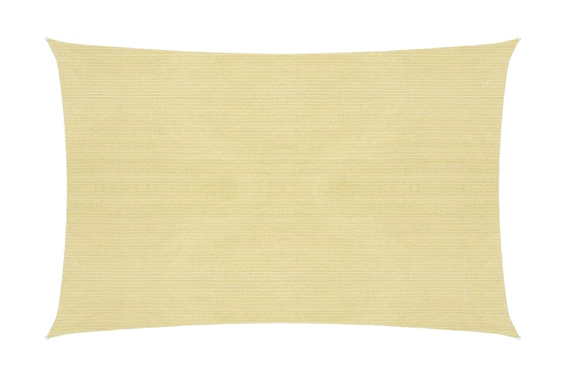 Aurinkopurje 160 g/m² beige 3x4 m HDPE - Beige - Puutarhakalusteet - Aurinkosuoja - Aurinkopurje