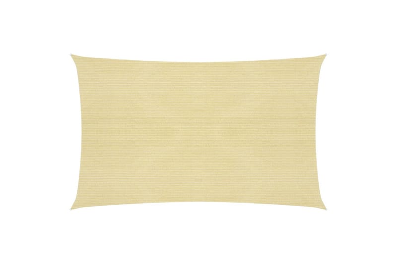 Aurinkopurje 160 g/m² beige 3x5 m HDPE - Beige - Puutarhakalusteet - Aurinkosuoja - Aurinkopurje