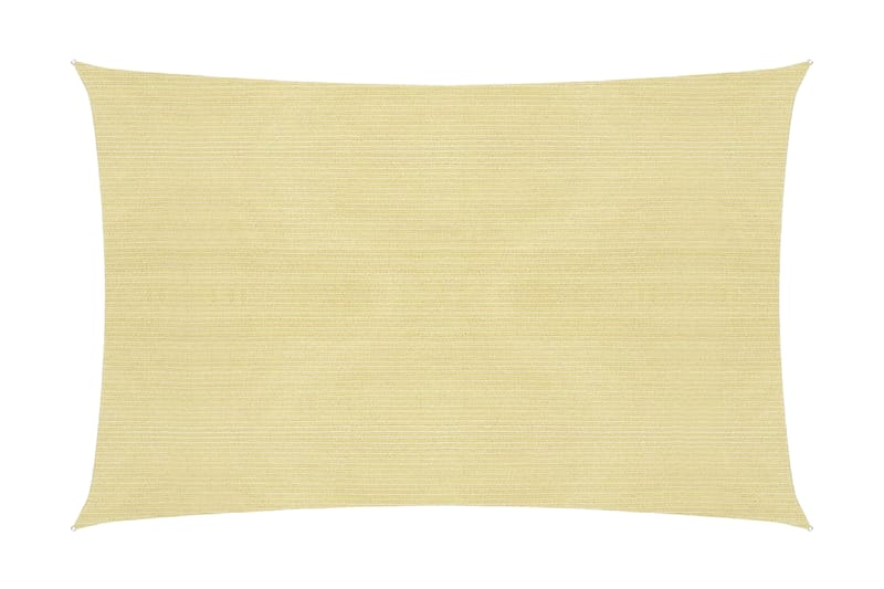 Aurinkopurje 160 g/m² beige 4x5 m HDPE - Beige - Puutarhakalusteet - Aurinkosuoja - Aurinkopurje