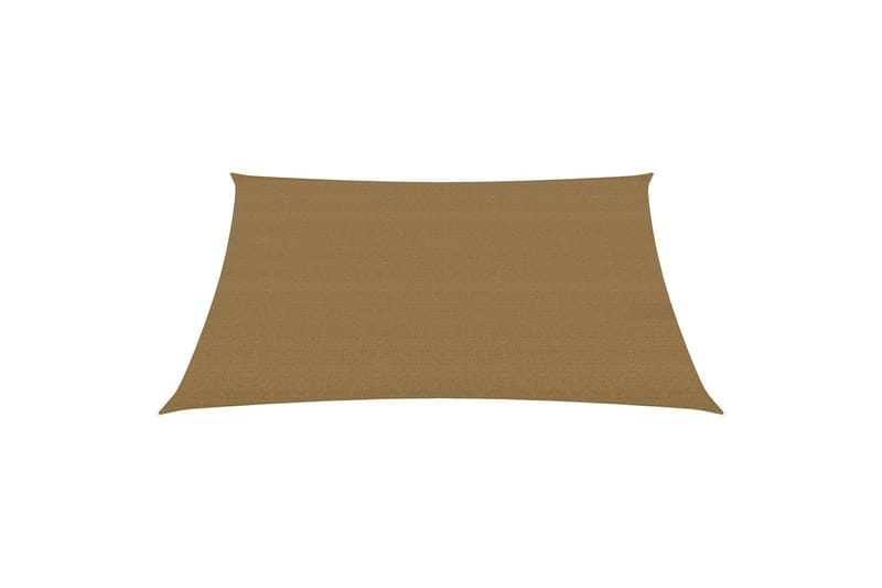 Aurinkopurje 160 g/m² harmaanruskea 3,5x5 m HDPE - Taupe - Puutarhakalusteet - Aurinkosuoja - Aurinkopurje