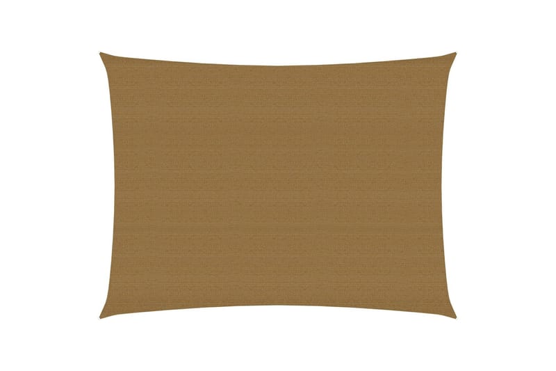 Aurinkopurje 160 g/m² harmaanruskea 3x4 m HDPE - Taupe - Puutarhakalusteet - Aurinkosuoja - Aurinkopurje