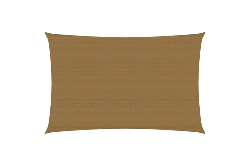 Aurinkopurje 160 g/m² harmaanruskea 3x5 m HDPE - Taupe - Puutarhakalusteet - Aurinkosuoja - Aurinkopurje