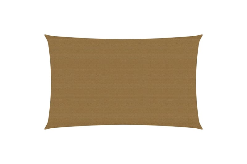 Aurinkopurje 160 g/m² harmaanruskea 5x8 m HDPE - Taupe - Puutarhakalusteet - Aurinkosuoja - Aurinkopurje