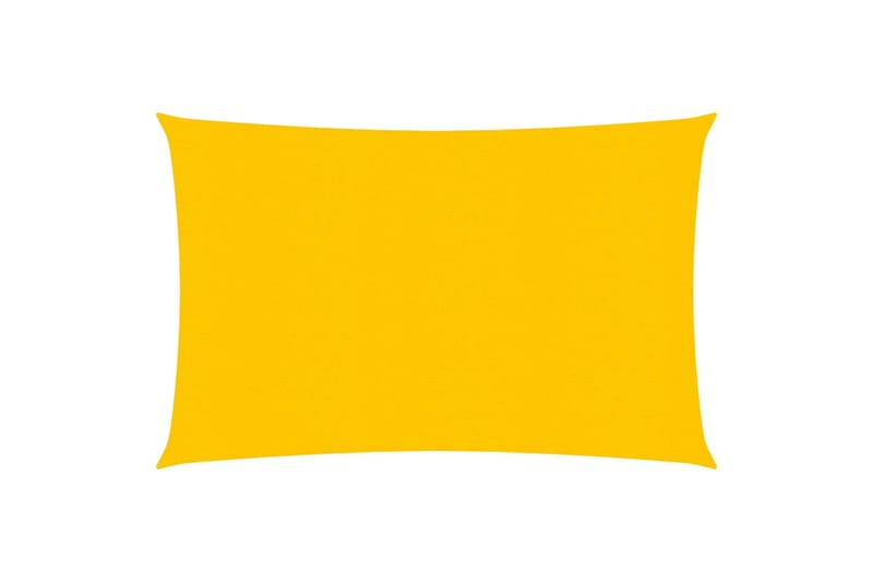 Aurinkopurje 160 g/m² keltainen 2,5x3,5 m HDPE - Keltainen - Puutarhakalusteet - Aurinkosuoja - Aurinkopurje